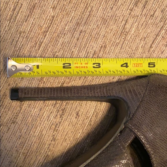 Brand New Olive Alligator Lace Up High Heel Boots - Picture 9 of 9